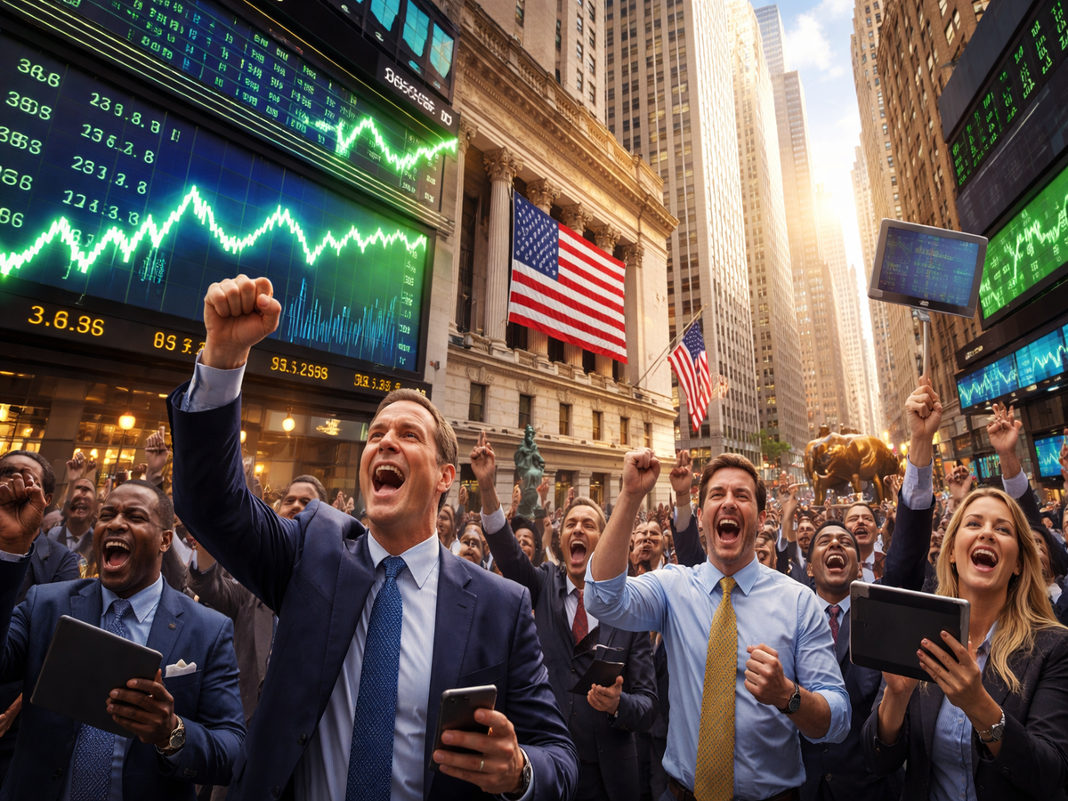 US stock market surge as Dow Jones, S&P 500, and Nasdaq closed at fresh records following Iran's Strait of Hormuz reopening