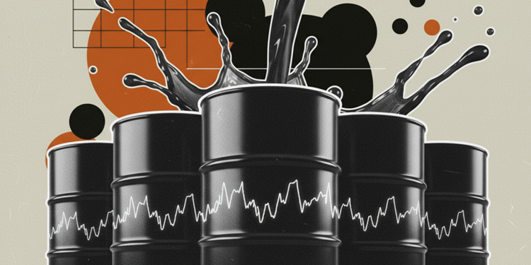 OPEC+ logo with oil barrels