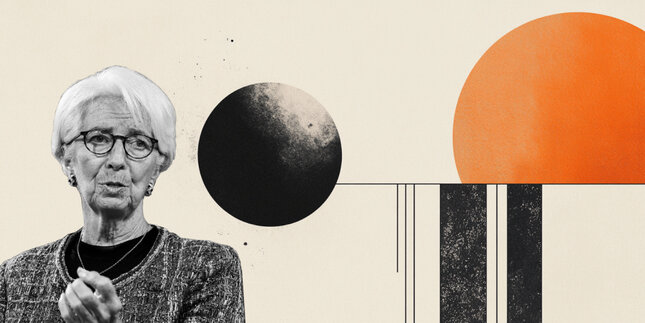 ECB President Christine Lagarde at the April 2026 rate decision press conference