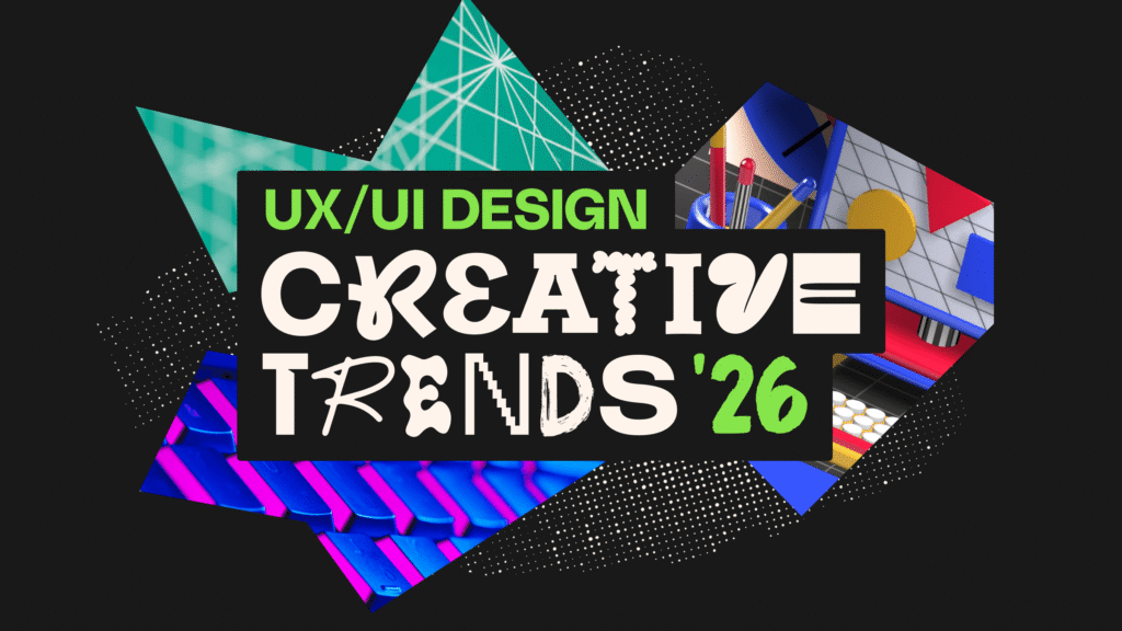 Envato UX/UI design trends 2026 blog header showing calm interface aesthetics
