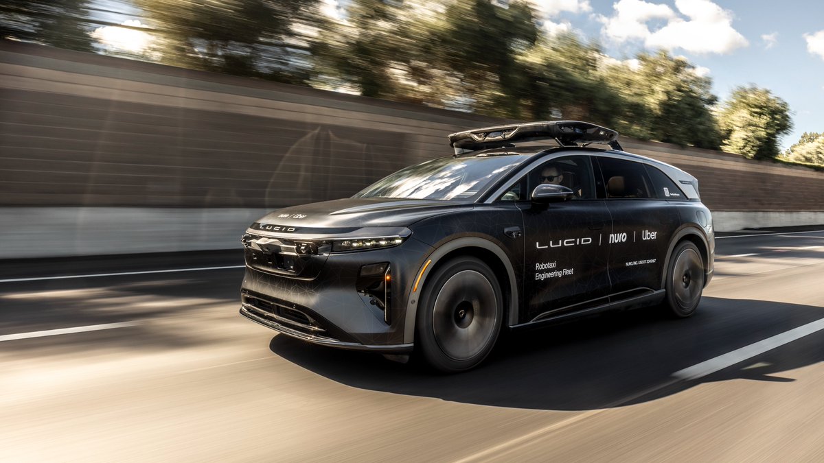 Uber and Lucid Motors robotaxi collaboration vehicle