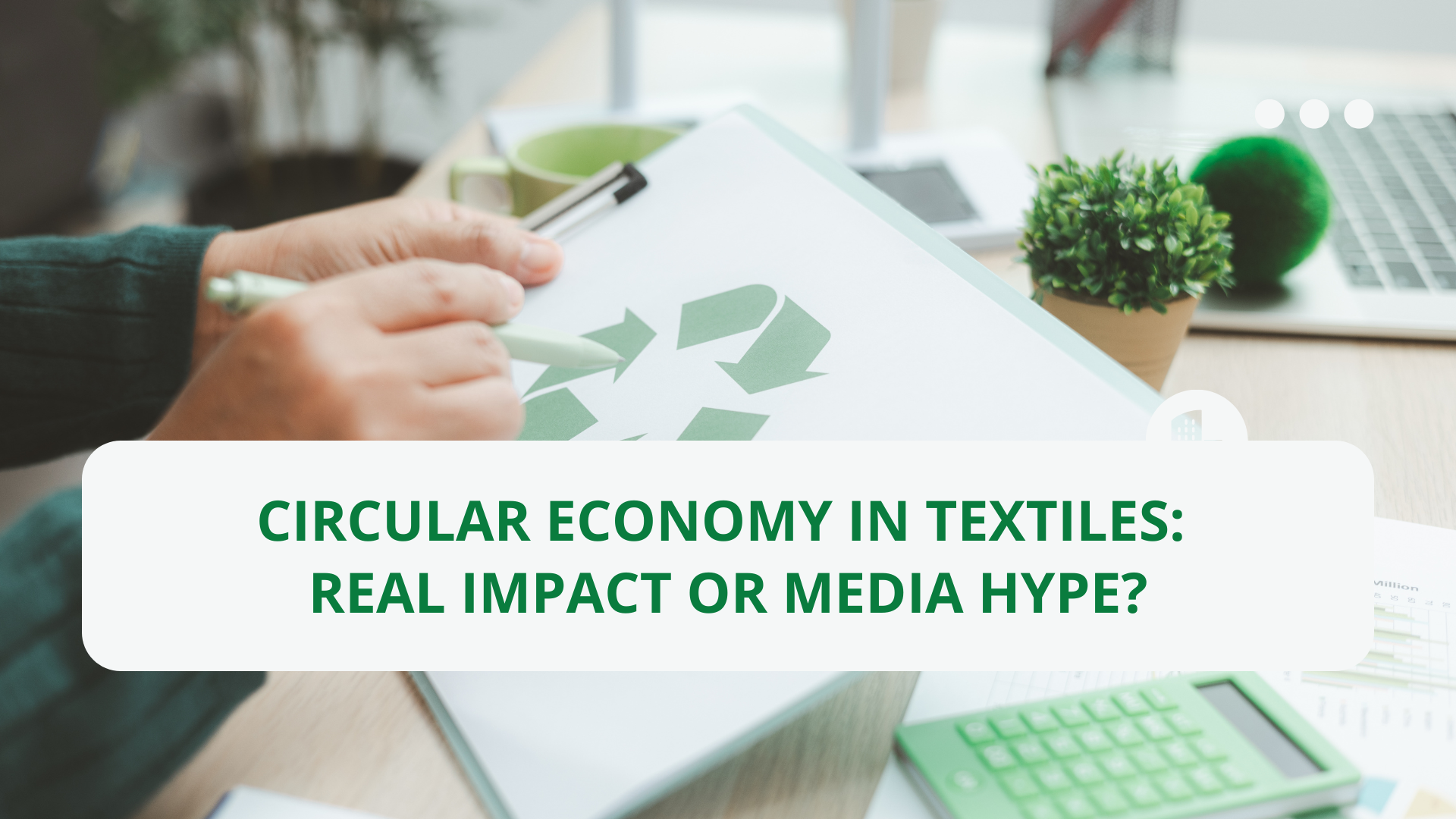 Textile circularity concept illustration