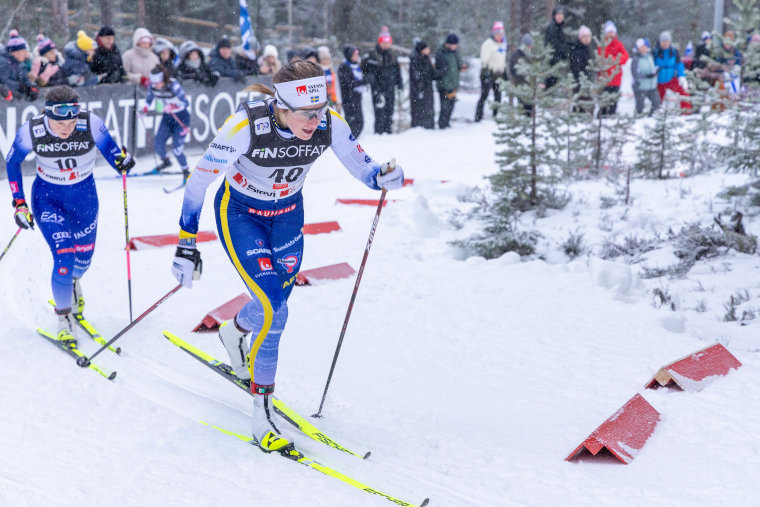 Ebba Andersson roller skiing or training context