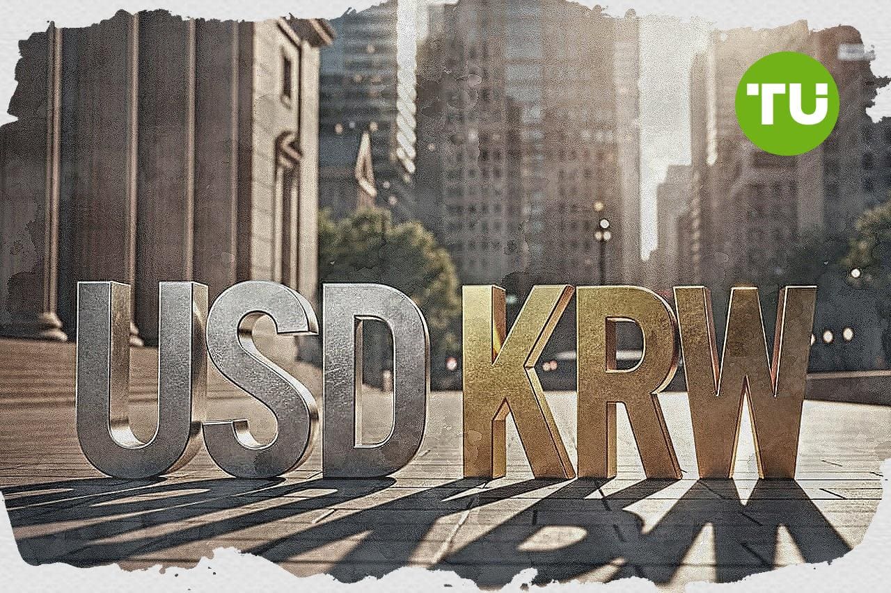 Korean won exchange rate chart showing recent stability