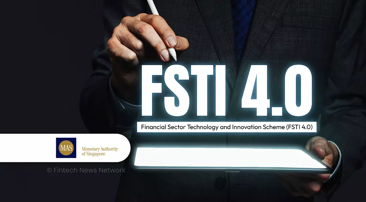 Illustration of digital finance and technology representing MAS's fintech push
