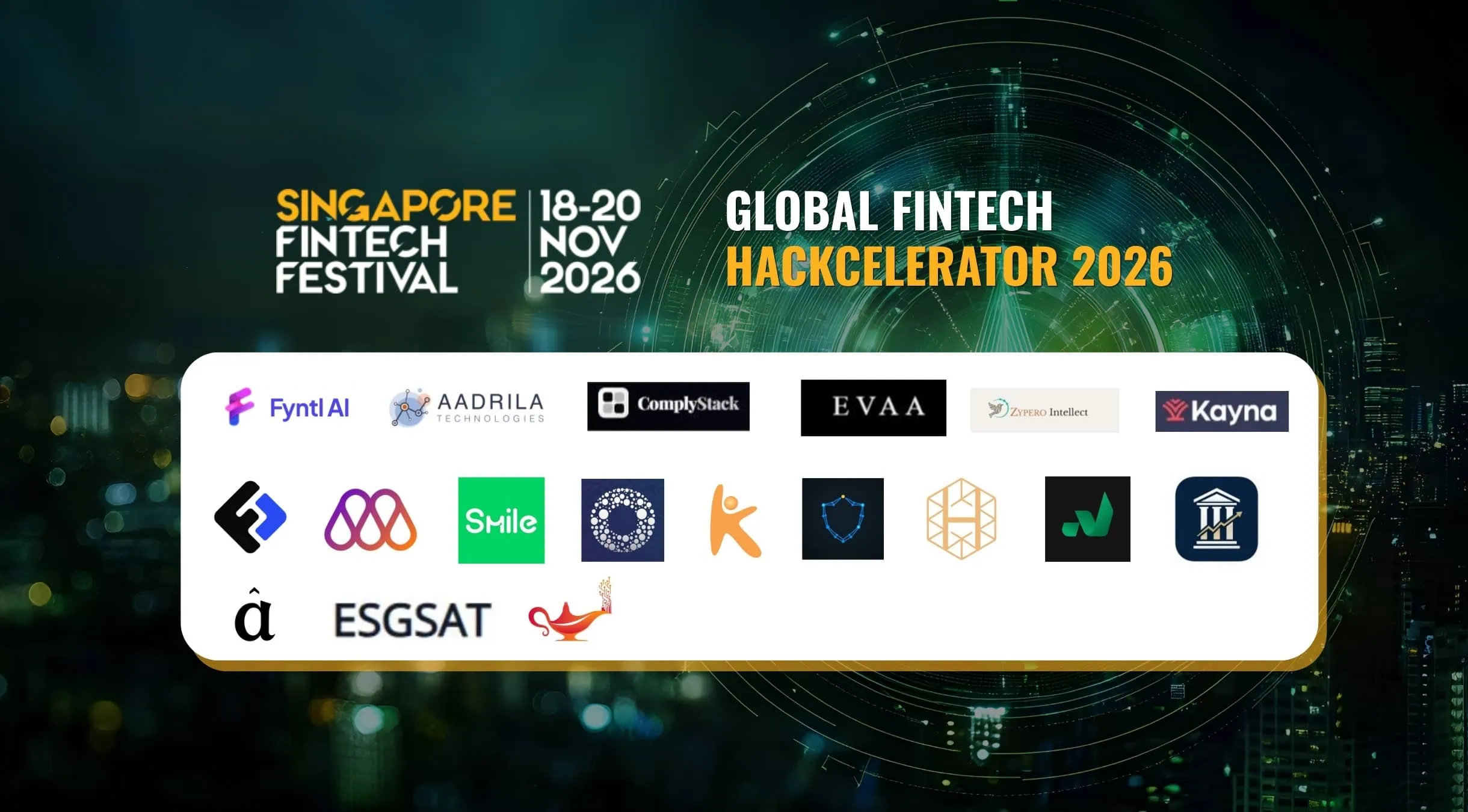 Global Fintech Hackcelerator 2026 finalists announcement