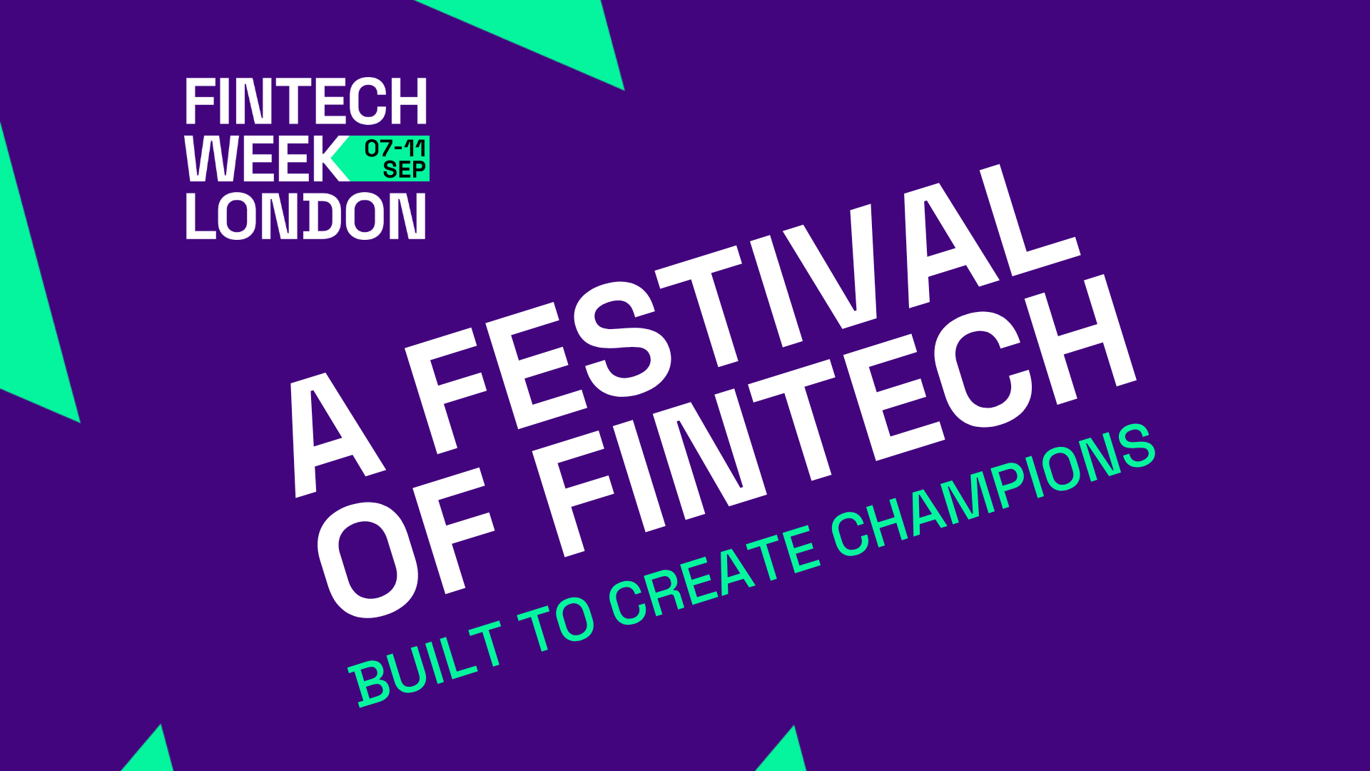 Fintech Week London festival