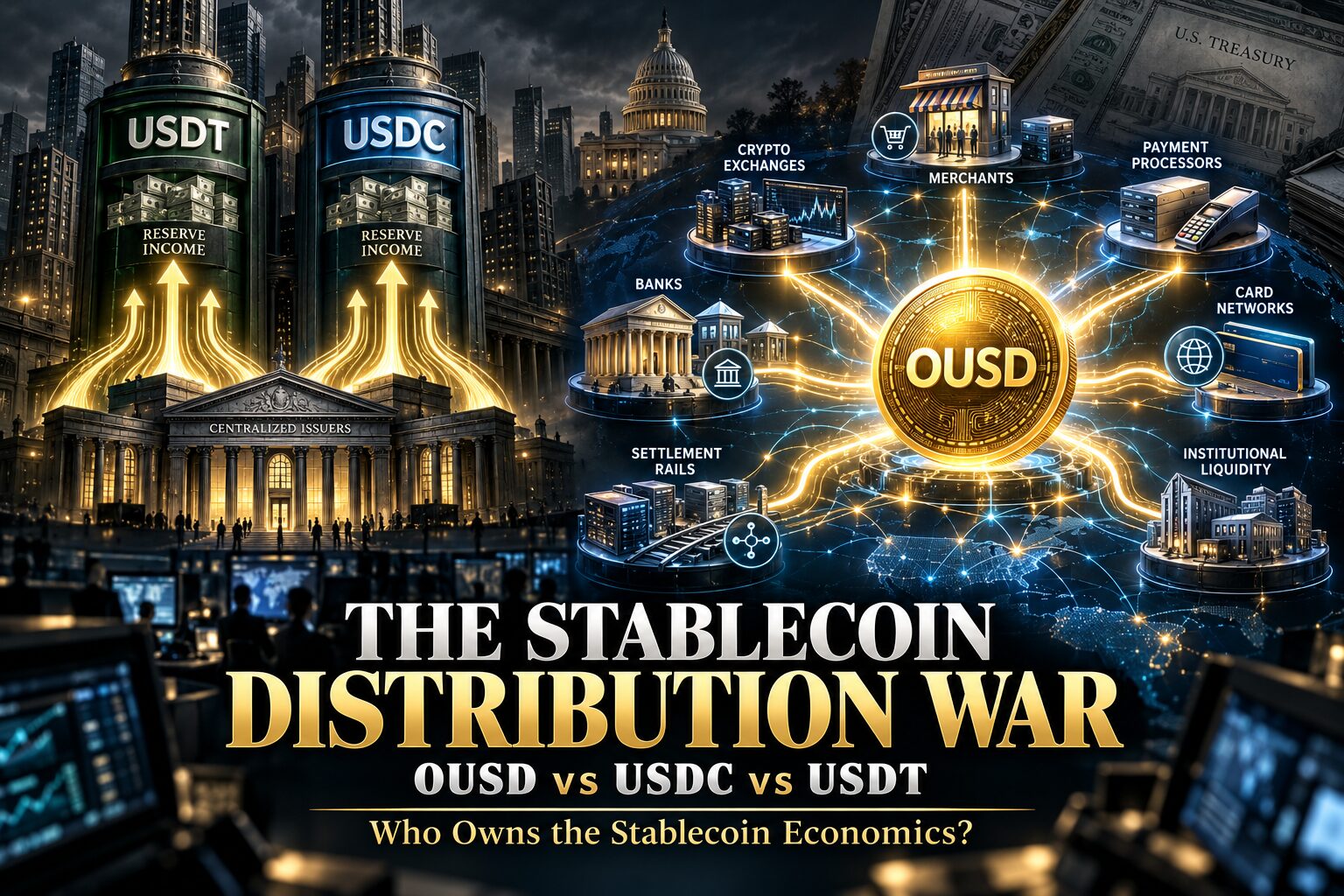 Open USD stablecoin announcement with Chainlink oracle infrastructure and major tech partnerships