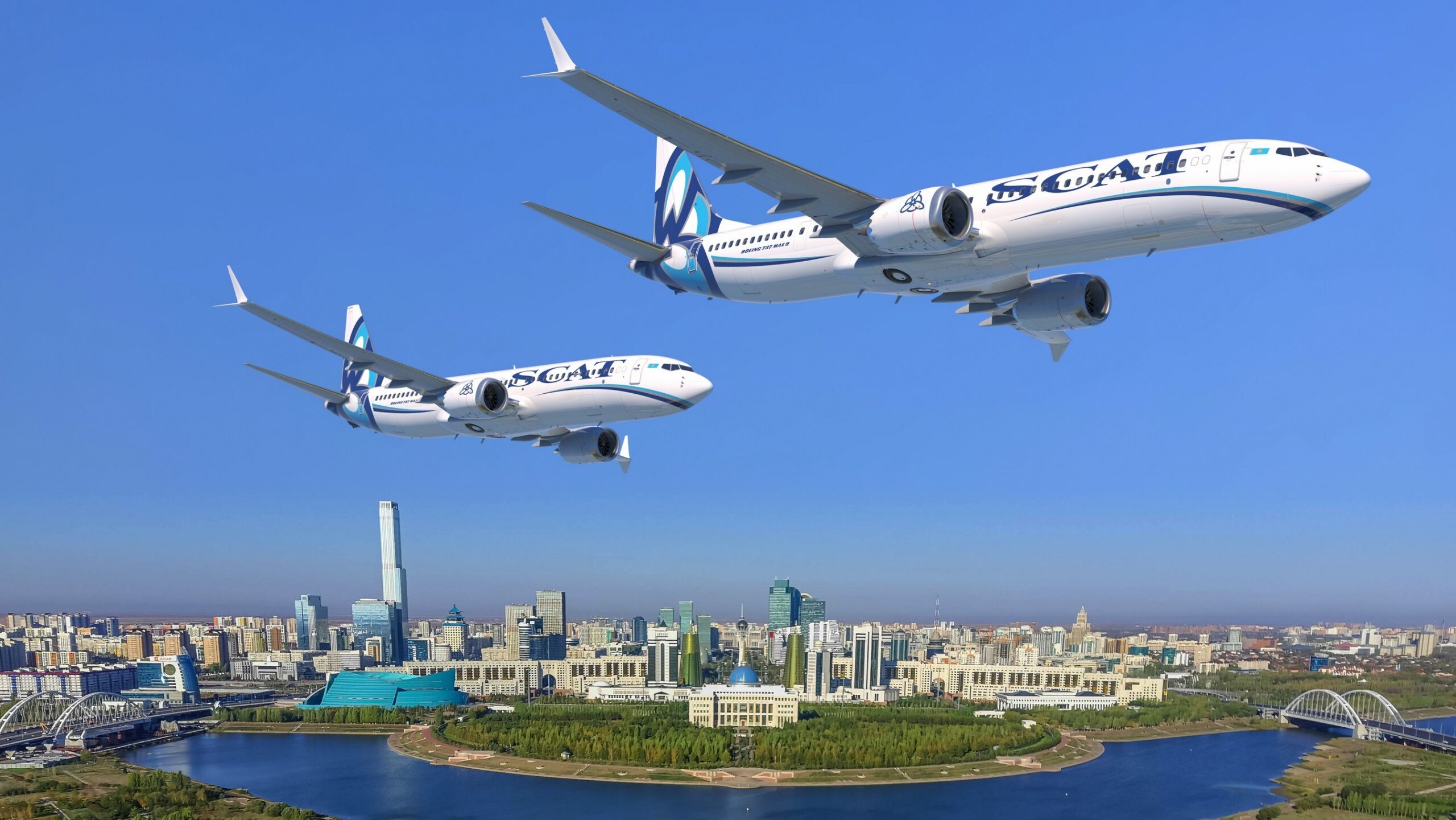Boeing and Kazakhstan SCAT Airlines 737 MAX delivery contributing to Boeing's April 2026 order data