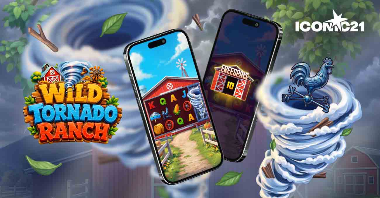 폭풍과 농장을 소재로 한 온라인 슬롯 Wild Tornado Ranch 이미지