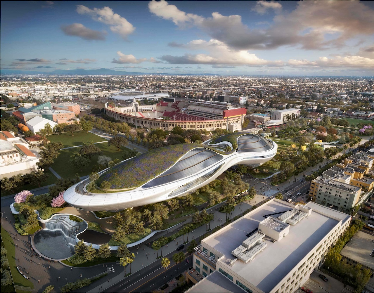 Completed Lucas Museum of Narrative Art in Exposition Park