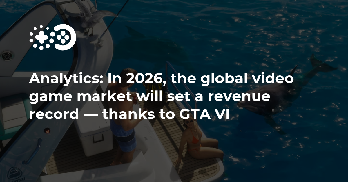 Chart of projected global video game market revenue for 2026