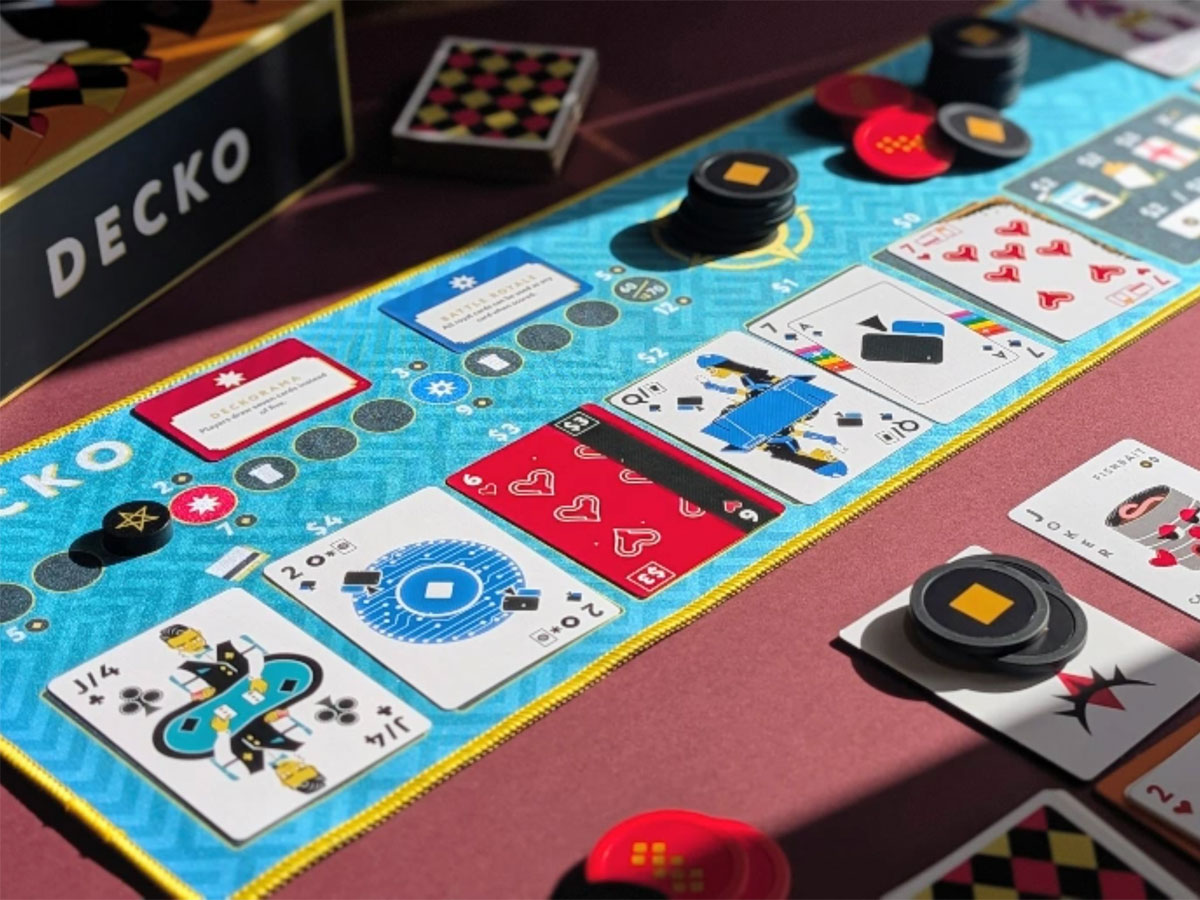 Decko tabletop game components