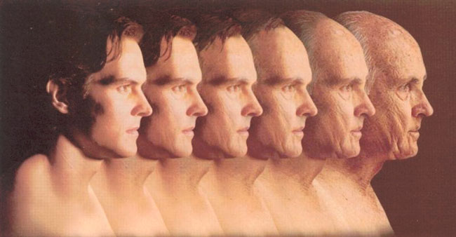 Reverse aging concept imagery