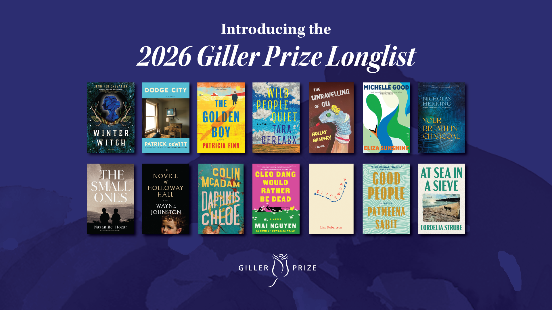 Giller Prize 2026 Longlist Announcement
