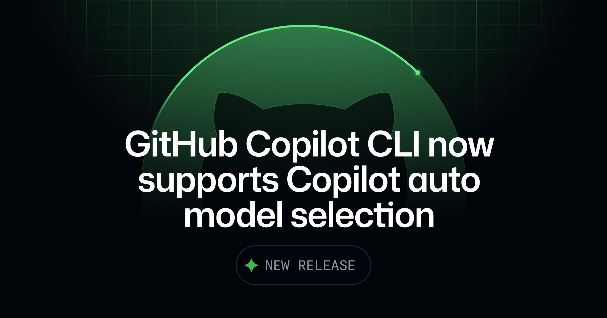 GitHub Copilot CLI Auto Model Selection Release Image