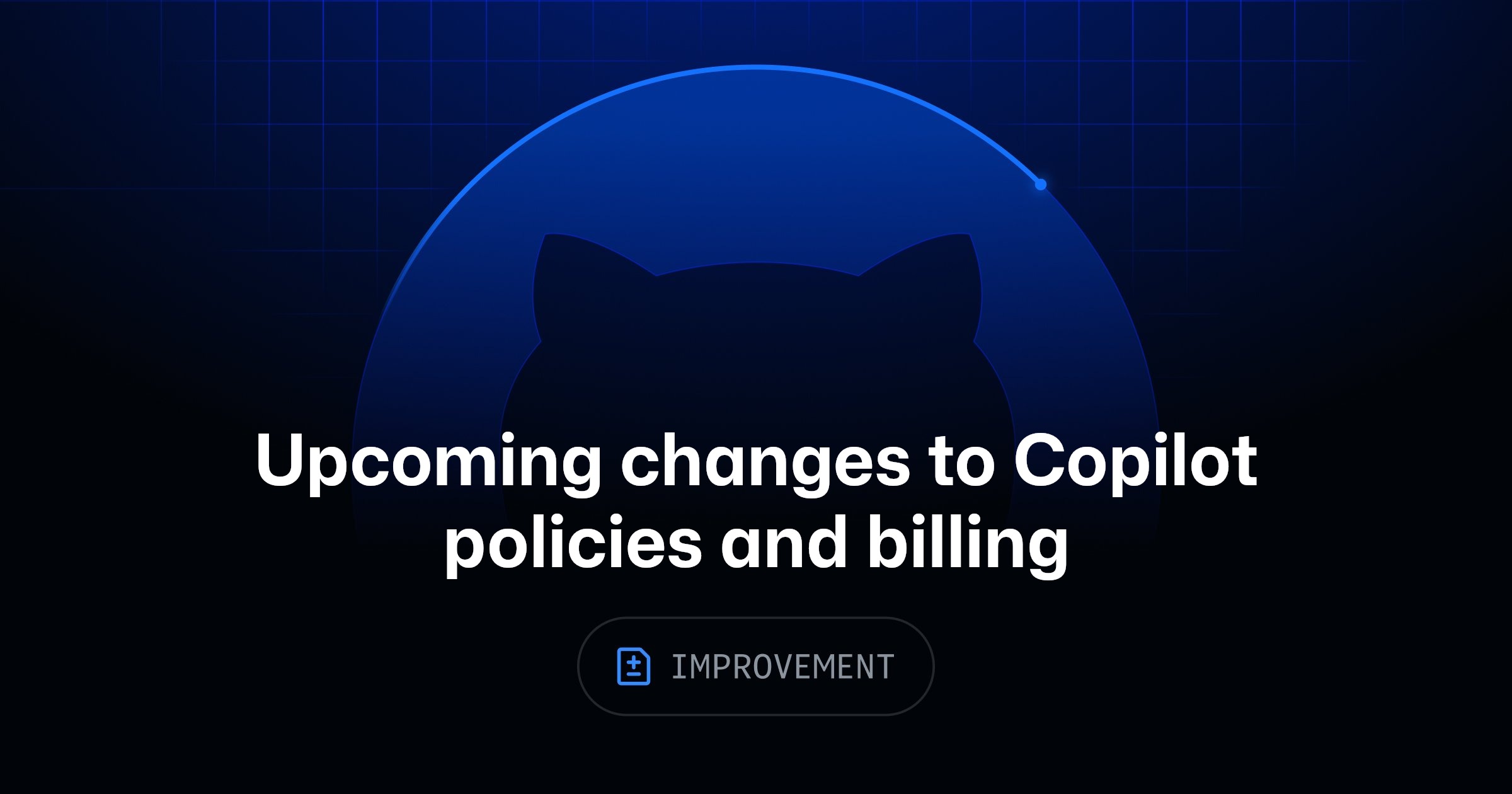 GitHub Copilot interface update graphic