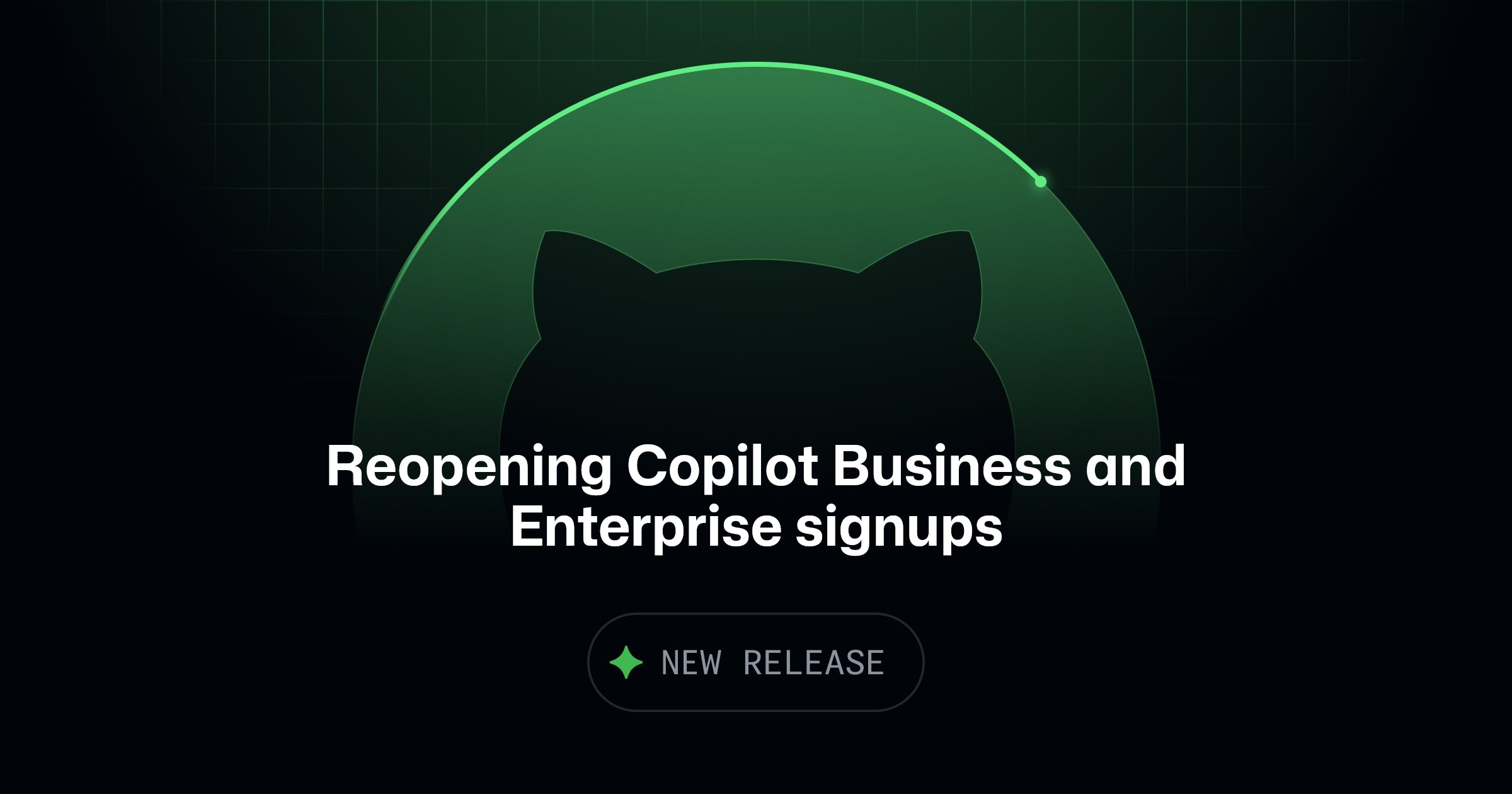 GitHub blog post about reopening Copilot signups