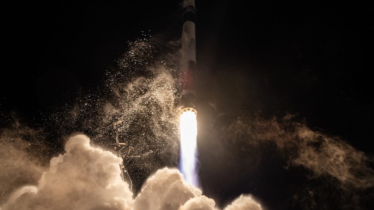 Victus Haze mission spacecraft in orbit