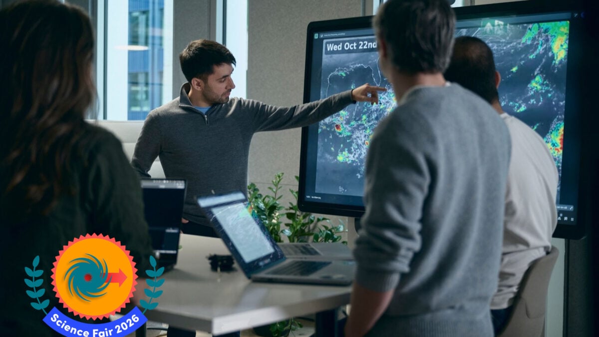 Google DeepMind's WeatherNext team demonstrates the AI model that extends hurricane forecast accuracy by a full day