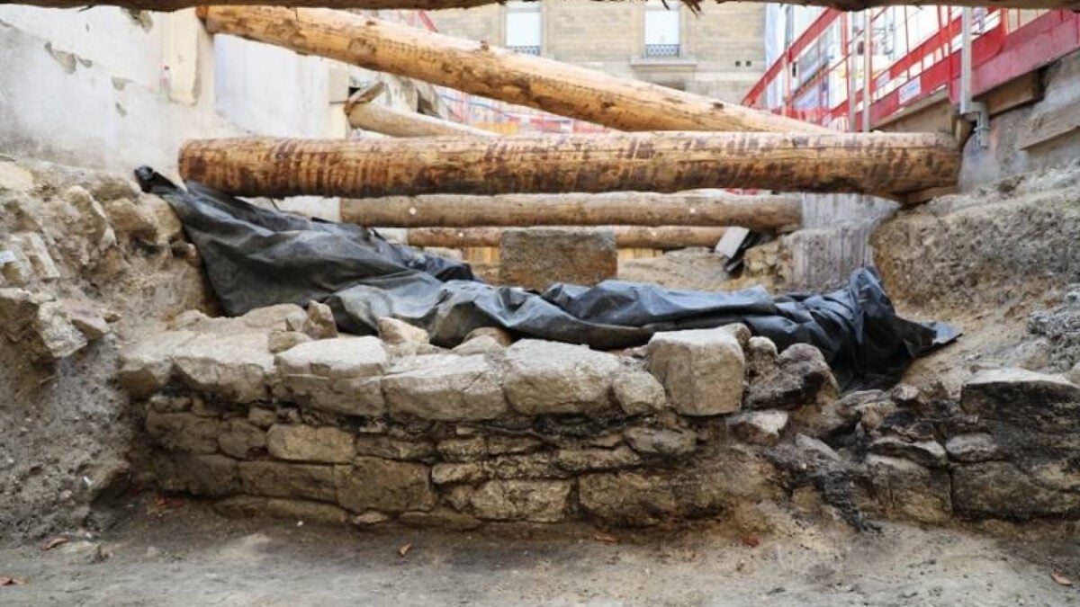 Burned wooden enclosure wall elements from the Lutetia excavation