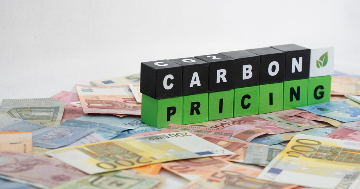 Graph showing European carbon prices exceeding 80 euros per tonne