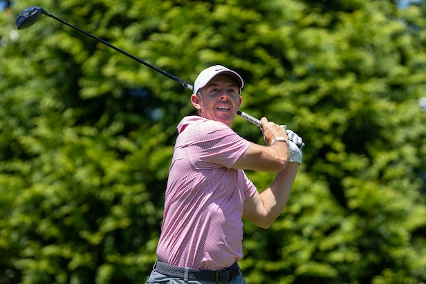 Rory McIlroy at the 2026 PGA Championship, having spoken candidly about the LIV Golf and PIF situation