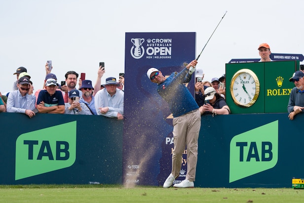 Adam Scott competing at the Australian Open under the new PGA Tour partnership