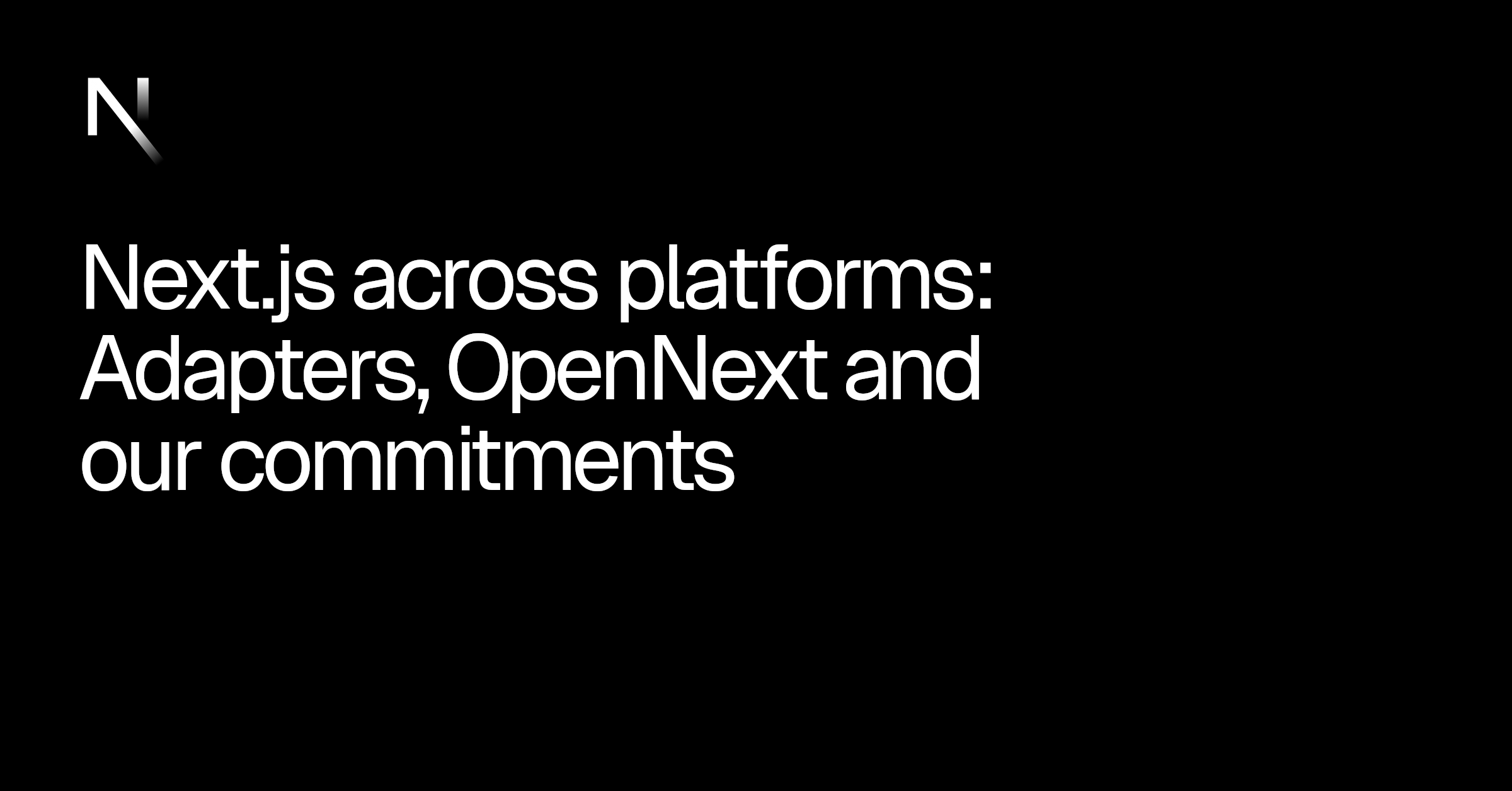 Next.js across platforms blog card