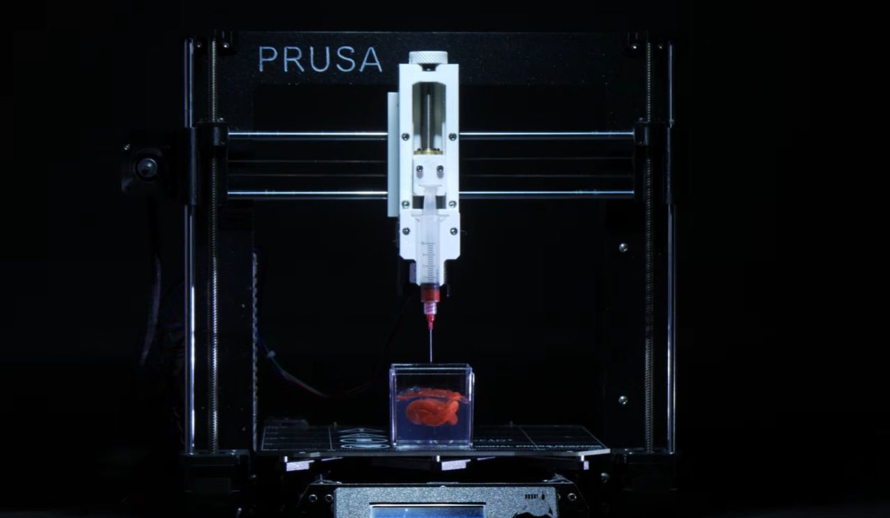 Prusa i3 printer setup for liquid printing