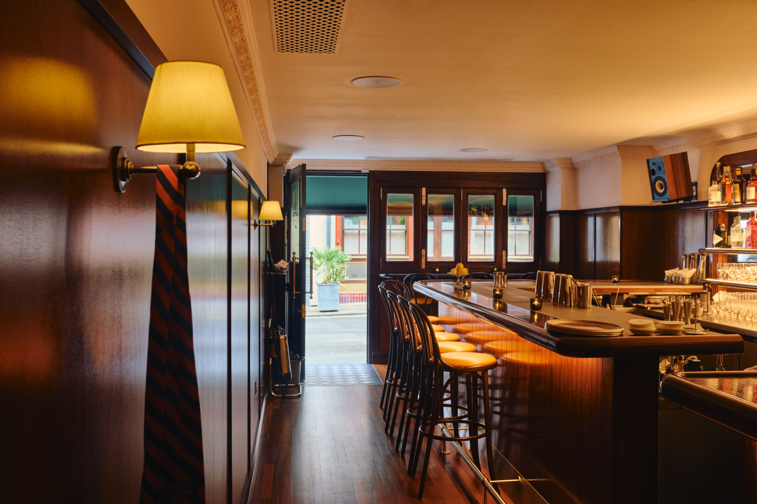 Interior of Brutes of Mayfair, one of London's new premium cocktail bars