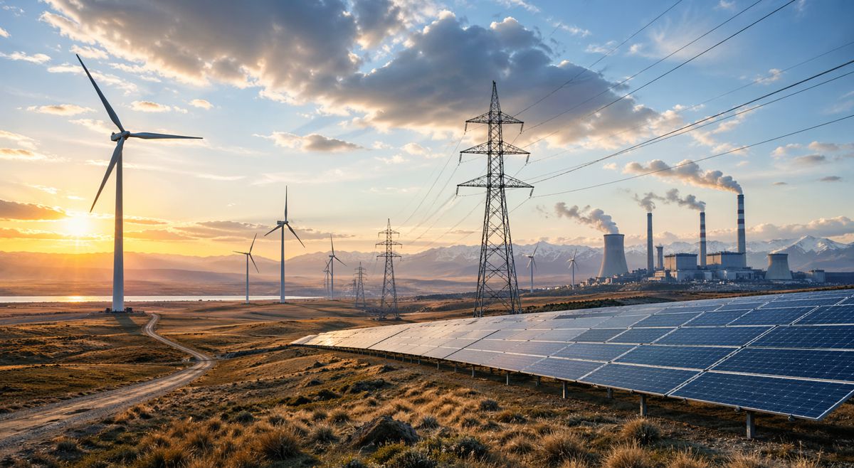Kazakhstan energy transition: renewable energy infrastructure in the steppe landscape