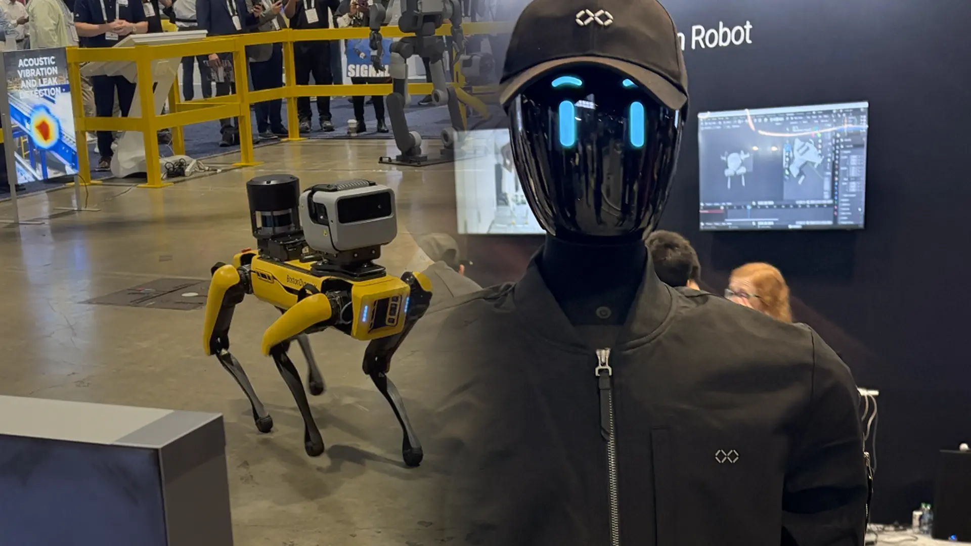 Automate 2026 show floor with NVIDIA pavilion and robotic demonstrations. Credit: Humanoid.guide