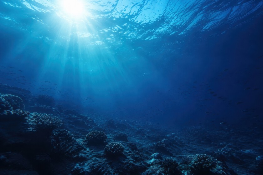 Deep-sea mining exploration illustration