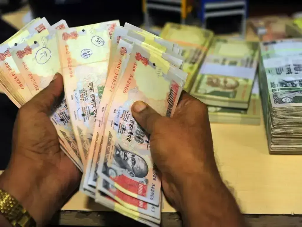 Indian Rupee vs Dollar chart showing recent strength