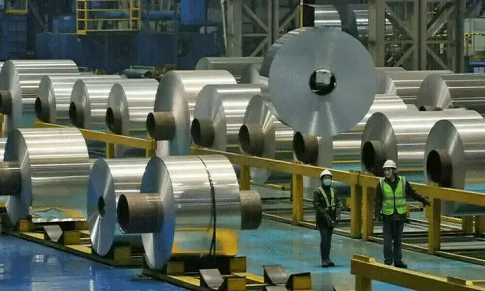 Aluminium price chart showing recent upward trend