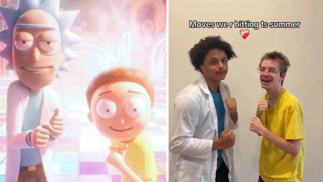 Rick and Morty dance meme cover image from Know Your Meme