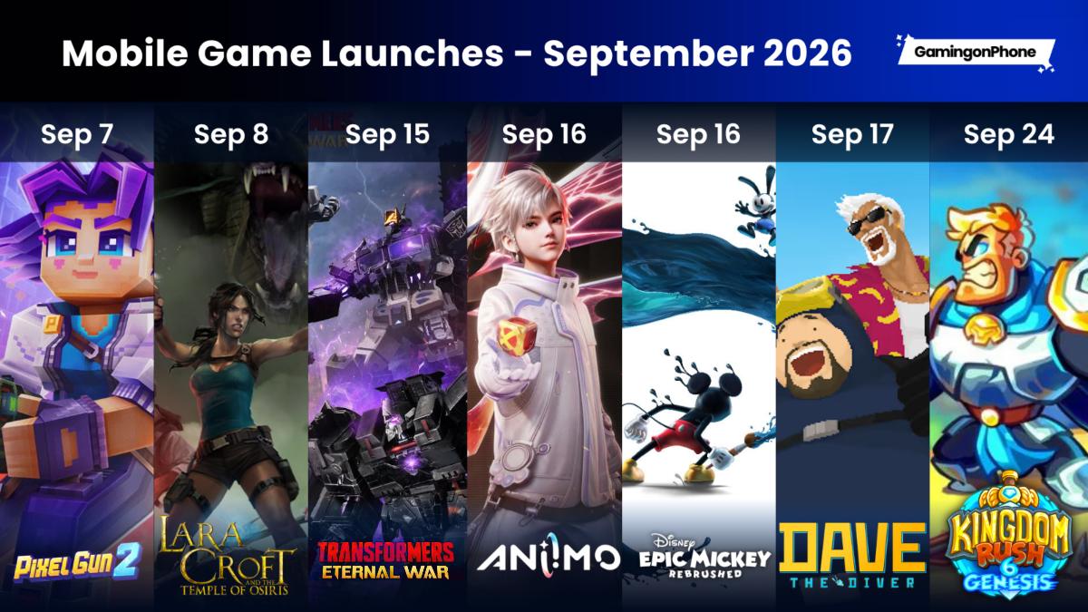 Mobile Games Releasing September 2026