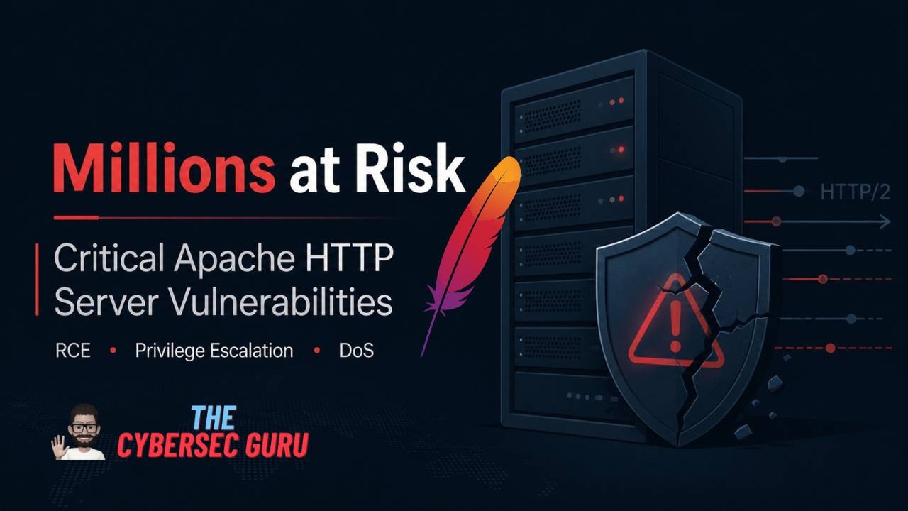 Apache RCE CVE-2026-23918 vulnerability alert graphic