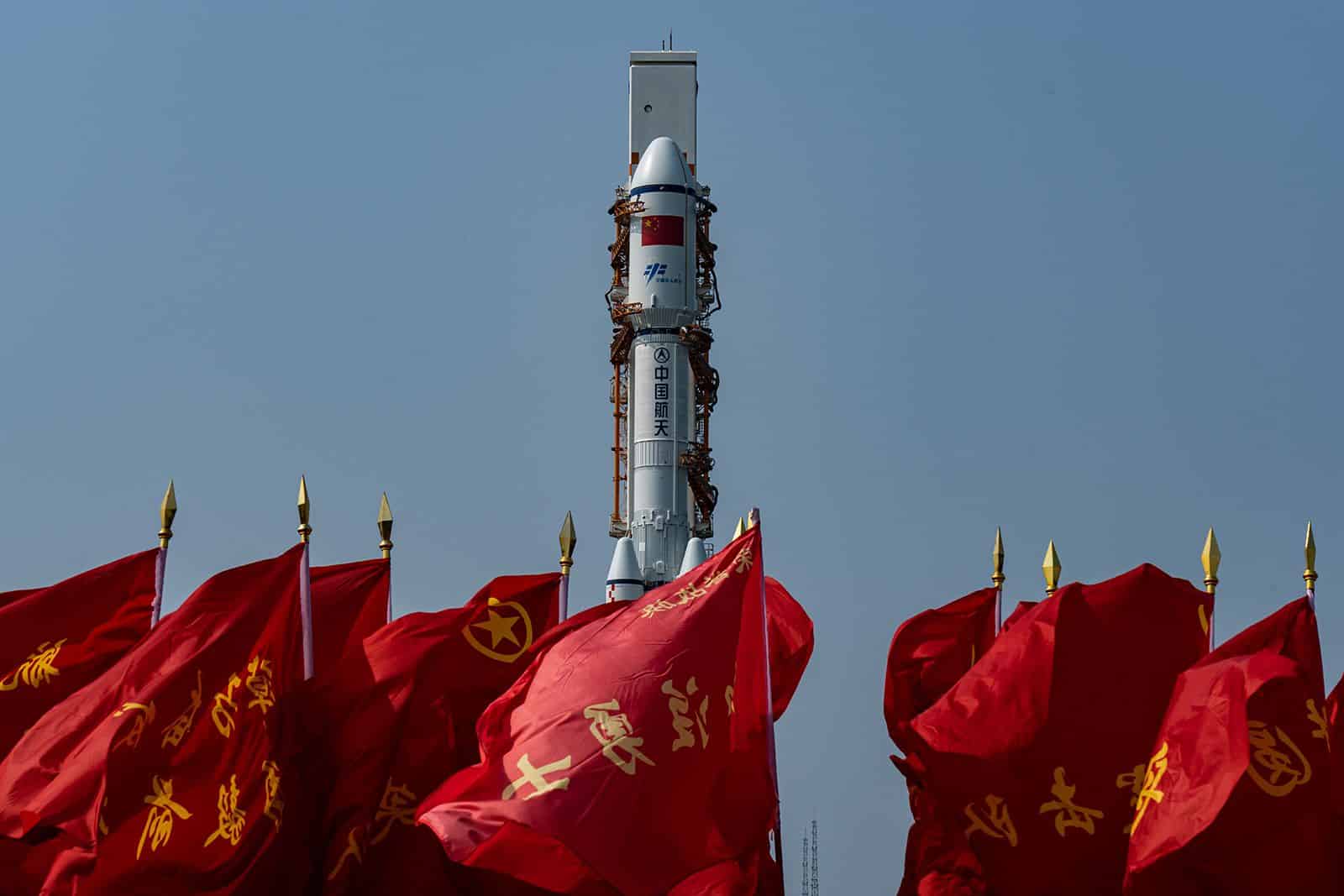 File photo of China's Long March 7 carrier rocket cited in the Chiang Rai Times report