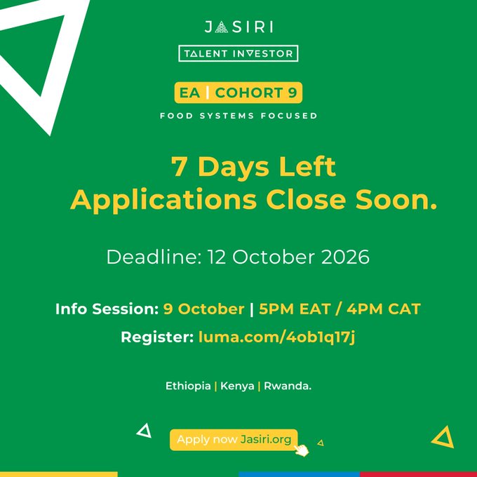 Jasiri Cohort 9 talent investor opportunity