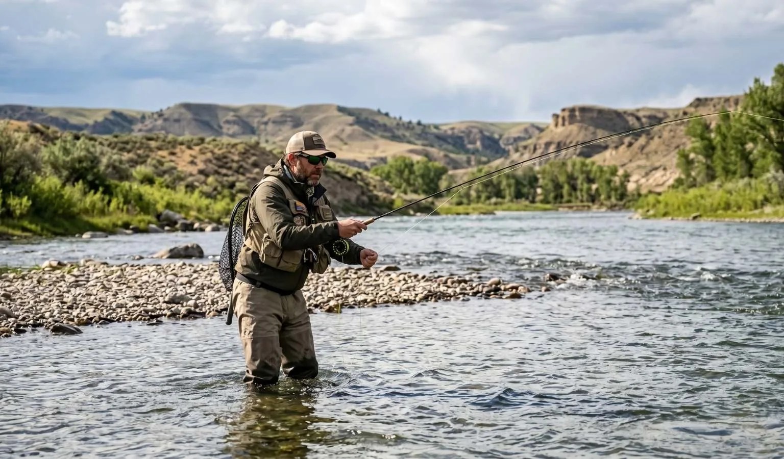 Bighorn River Montana scenic fly fishing landscape
