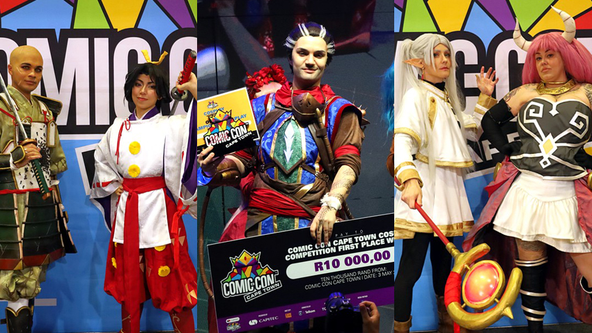 Competition highlights from Comic Con Cape Town 2026 featuring contest winners