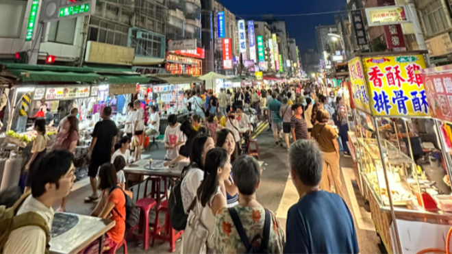Empty night market stall illustration