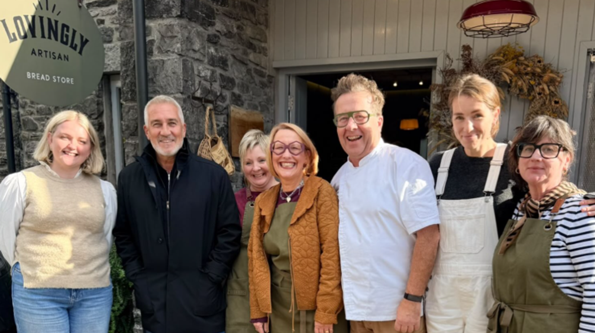 Paul Hollywood visiting Lovely Artisan bakery
