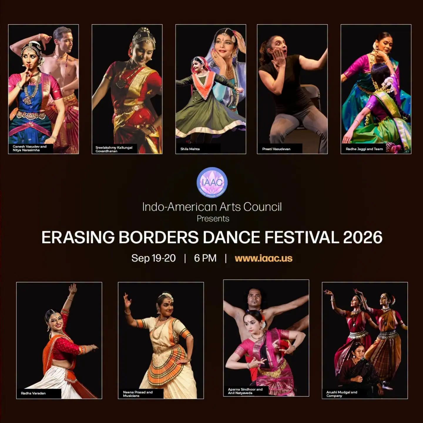 Erasing Borders Dance Festival promotional material