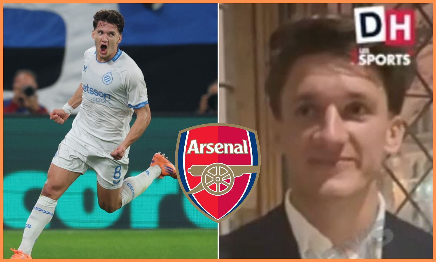 Christos Tzolis has publicly backed an Arsenal move