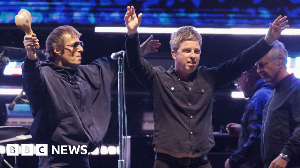 Oasis performing at Croke Park