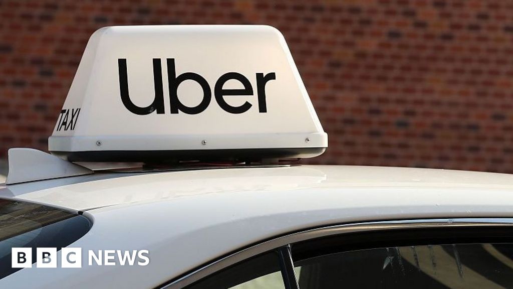 Uber logo on a smartphone screen