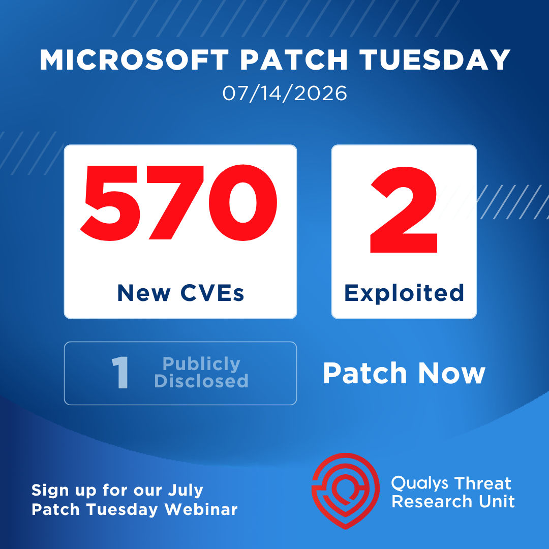 Patch Tuesday July 2026 CVE summary graphic
